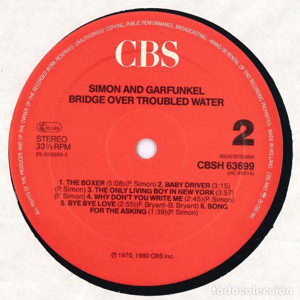 Discos de vinilo: Simon & Garfunkel, Bridge Over Troubled Water - LP - Foto 5
