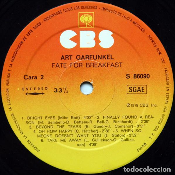 Discos de vinilo: Art Garfunkel, Fate For Breakfast - LP - Foto 4