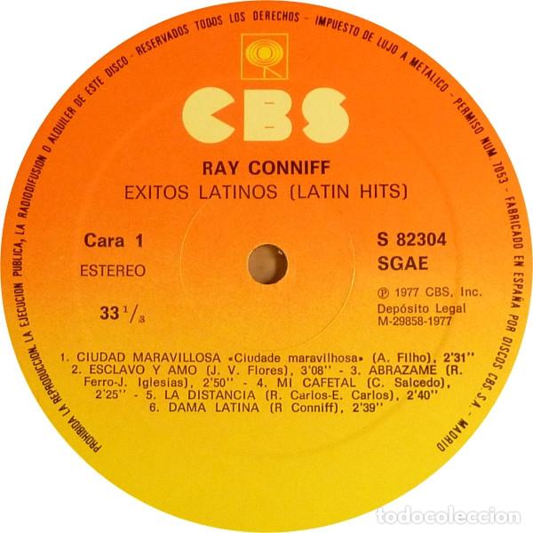 Discos de vinilo: Ray Conniff, Exitos Latinos (Latin Hits) - LP - Foto 3