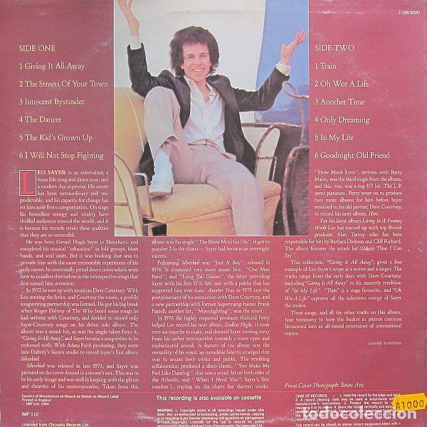 Discos de vinilo: Leo Sayer, Giving It All Away - LP - Foto 2