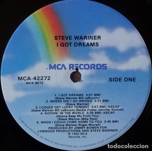 Discos de vinilo: Steve Wariner, I Got Dreams - LP - Foto 3