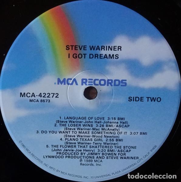 Discos de vinilo: Steve Wariner, I Got Dreams - LP - Foto 4