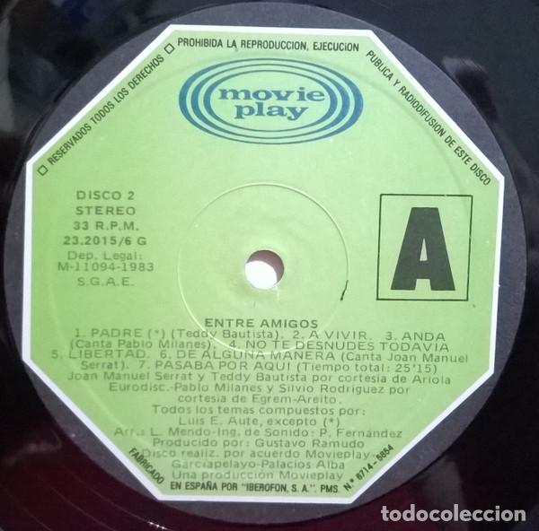 Discos de vinilo: Luis Eduardo Aute, Entre Amigos - LP - Foto 7