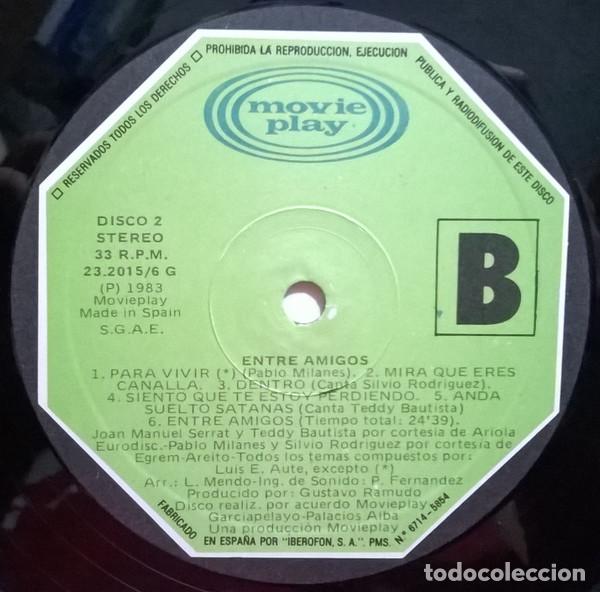 Discos de vinilo: Luis Eduardo Aute, Entre Amigos - LP - Foto 8
