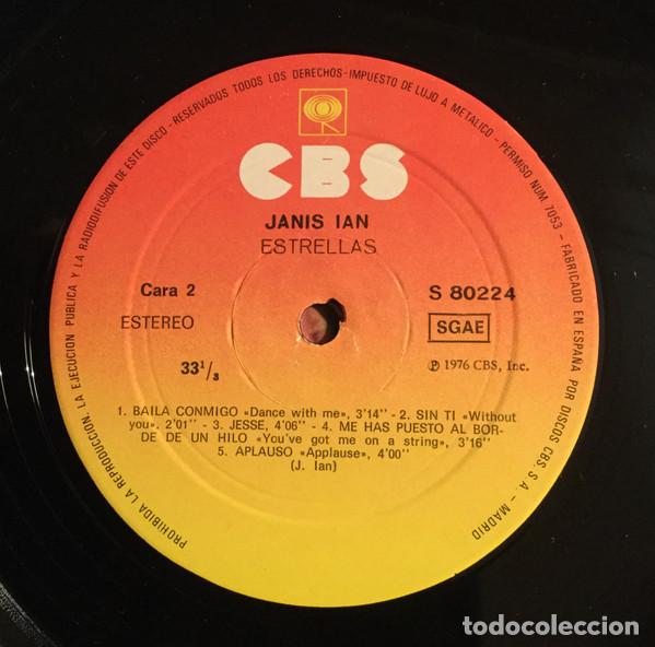 Discos de vinilo: Janis Ian, Estrellas = Stars - LP - Foto 3