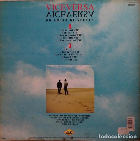 Discos de vinilo: Viceversa, Un Amigo De Verdad - LP - Foto 2