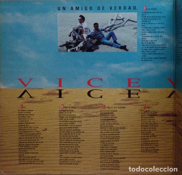 Discos de vinilo: Viceversa, Un Amigo De Verdad - LP - Foto 5