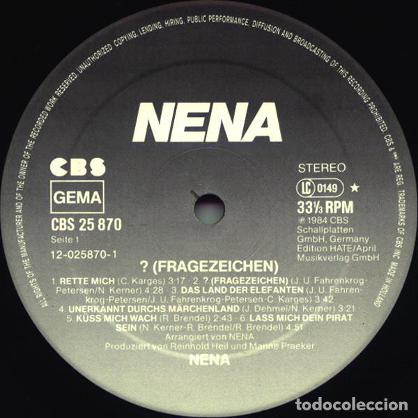 Discos de vinilo: Nena, ? (Fragezeichen) - LP - Foto 3