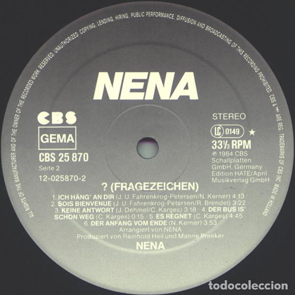 Discos de vinilo: Nena, ? (Fragezeichen) - LP - Foto 4