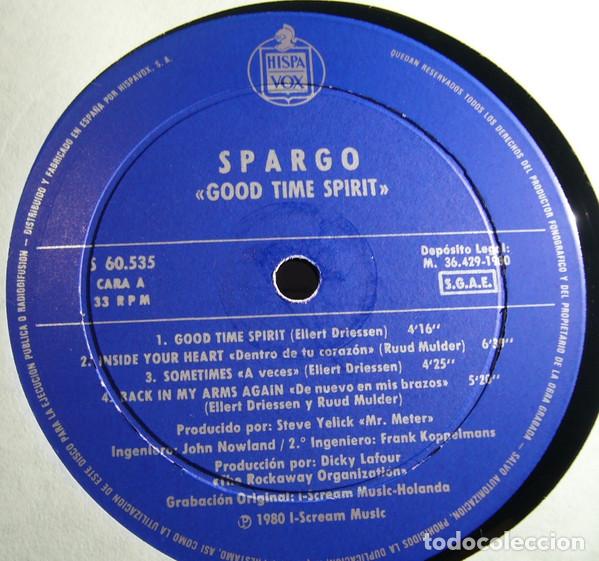 Discos de vinilo: Spargo, Good Time Spirit - LP - Foto 3
