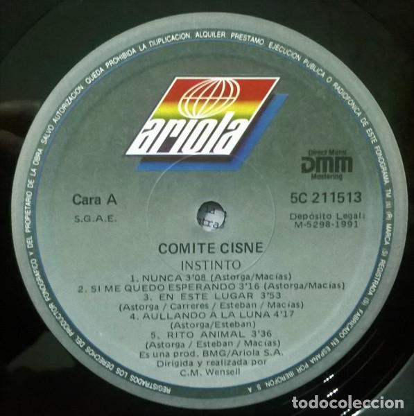 Discos de vinilo: Comit&eacute; Cisne, Instinto - LP - Foto 3