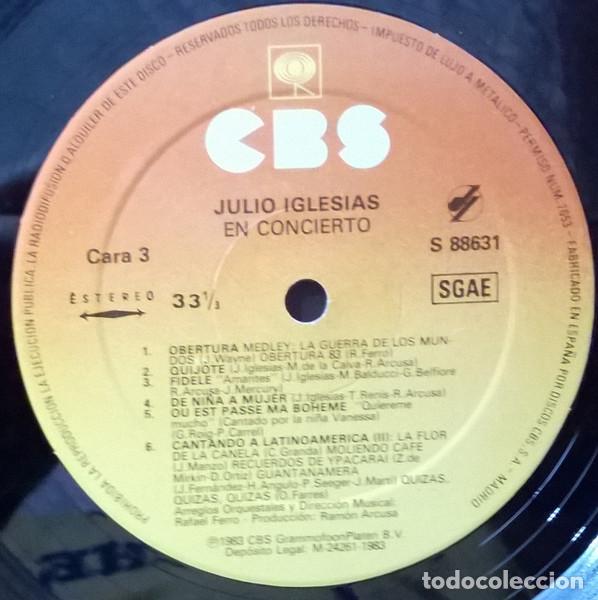 Discos de vinilo: Julio Iglesias, En Concierto - LP - Foto 7