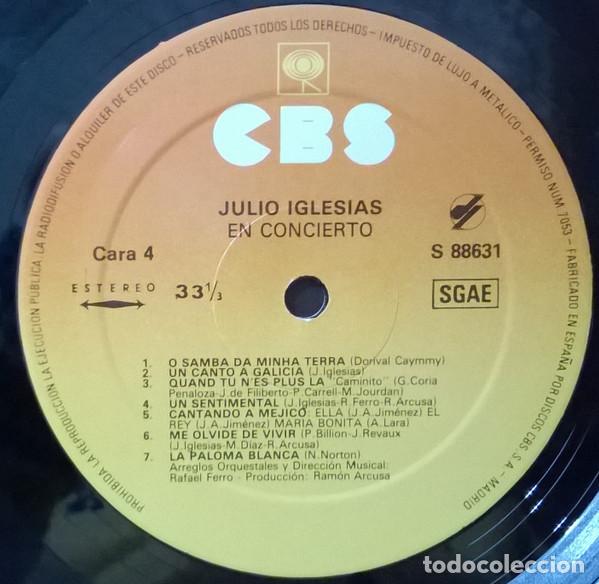 Discos de vinilo: Julio Iglesias, En Concierto - LP - Foto 8