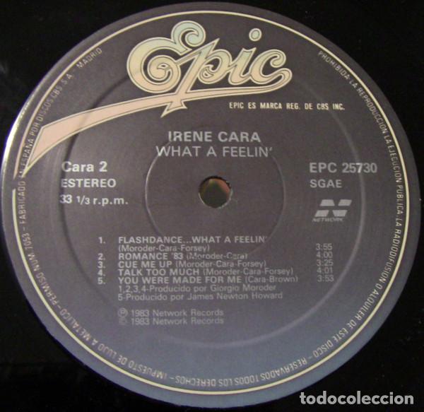 Discos de vinilo: Irene Cara, What A Feelin - LP - Foto 4