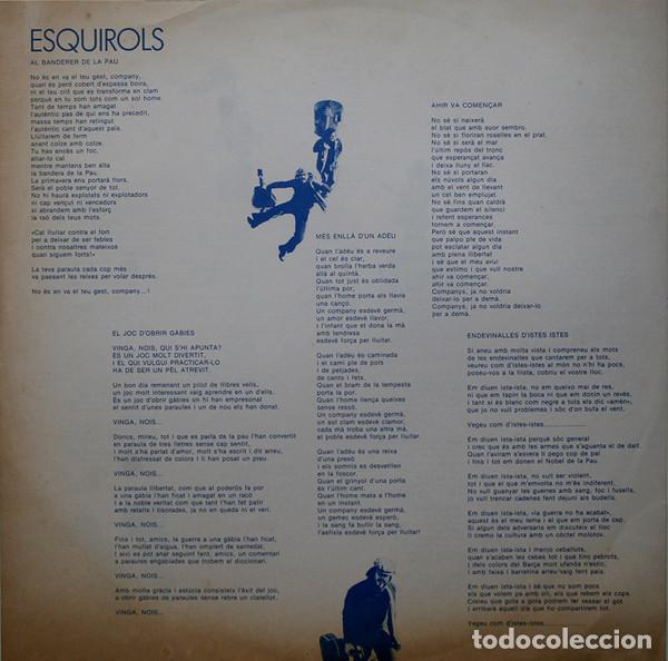 Discos de vinilo: Esquirols, Colze Amb Colze - LP - Foto 5