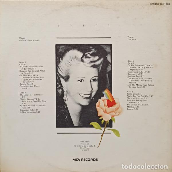 Discos de vinilo: Andrew Lloyd Webber And Tim Rice, Evita - LP - Foto 2