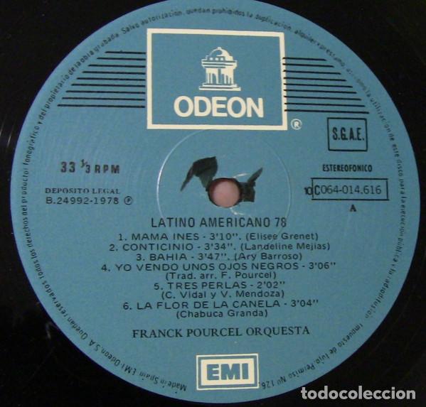 Discos de vinilo: Franck Pourcel, James Bonds Greatest Hits - LP - Foto 3