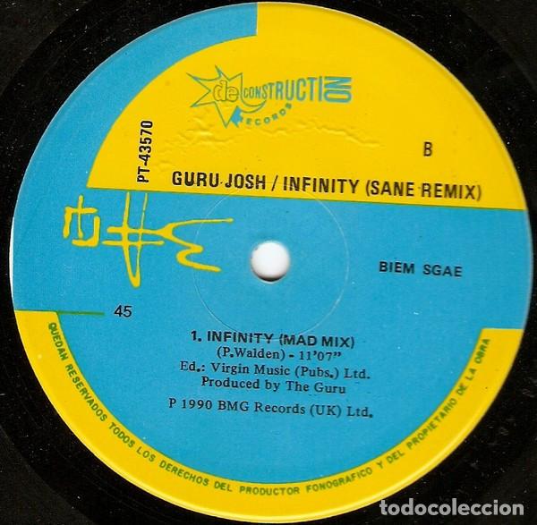 Discos de vinilo: Guru Josh, Infinity (The Remix) - 12 inch - Foto 4