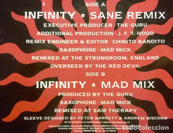 Discos de vinilo: Guru Josh, Infinity (The Remix) - 12 inch - Foto 5