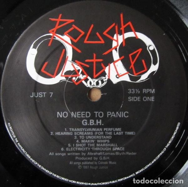 Discos de vinilo: G.B.H., No Need To Panic - LP - Foto 5
