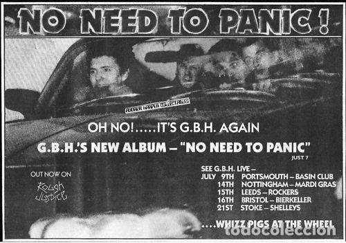 Discos de vinilo: G.B.H., No Need To Panic - LP - Foto 7