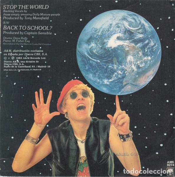 Discos de vinilo: Captain Sensible, Stop The World - 7 inch - Foto 2