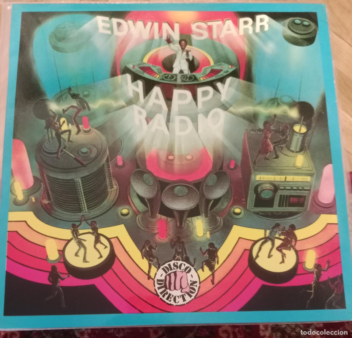 Discos de vinilo: Edwin Starr &ndash; H.A.P.P.Y. Radio Lp Espa&ntilde;a 1979