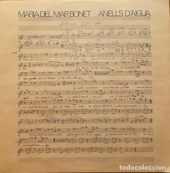 Discos de vinilo: Maria Del Mar Bonet, Anells Daigua - LP - Foto 5