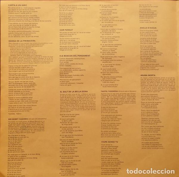 Discos de vinilo: Maria Del Mar Bonet, Anells Daigua - LP - Foto 6