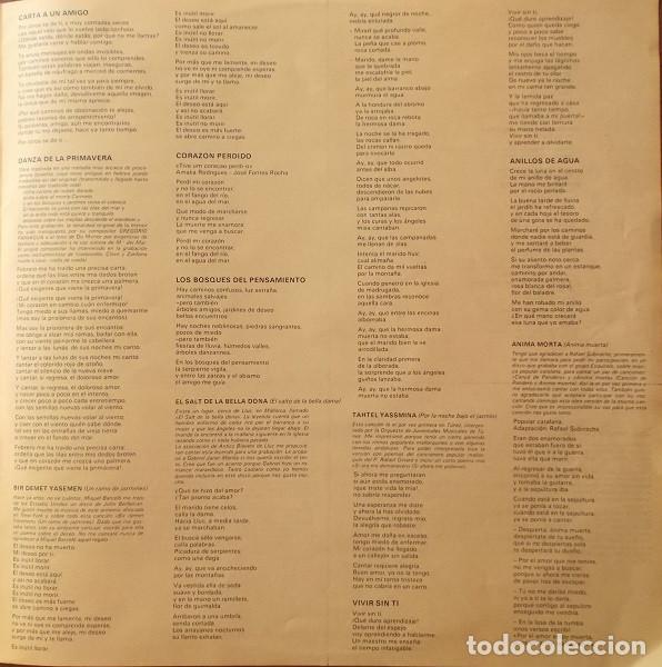 Discos de vinilo: Maria Del Mar Bonet, Anells Daigua - LP - Foto 7