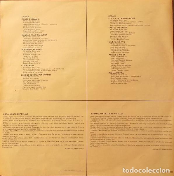 Discos de vinilo: Maria Del Mar Bonet, Anells Daigua - LP - Foto 8