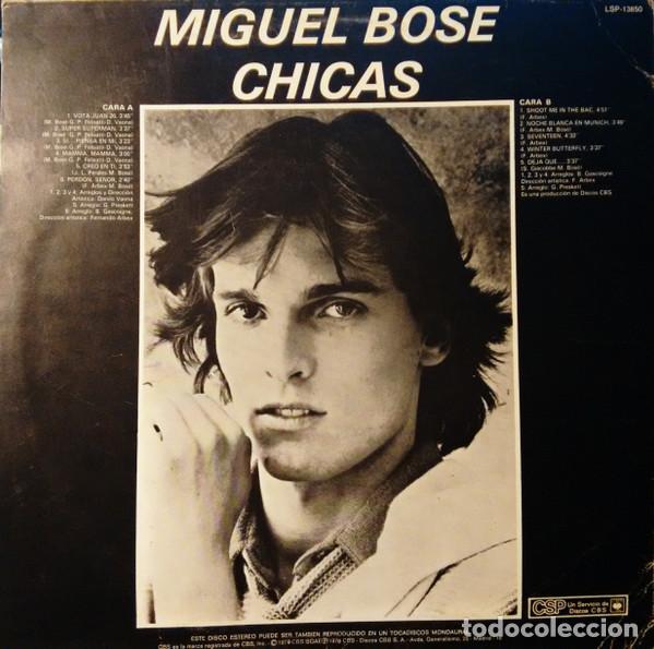 Discos de vinilo: Miguel Bos&eacute;, Chicas - LP - Foto 2