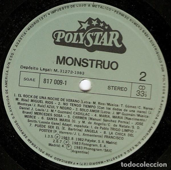 Discos de vinilo: Various, Monstruo - 30 Exitos - LP - Foto 6