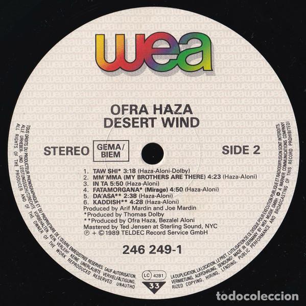 Discos de vinilo: Ofra Haza, Desert Wind - LP - Foto 6