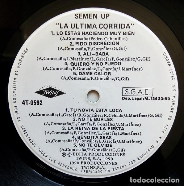 Discos de vinilo: Semen-Up, La &Uacute;ltima Corrida - LP - Foto 3