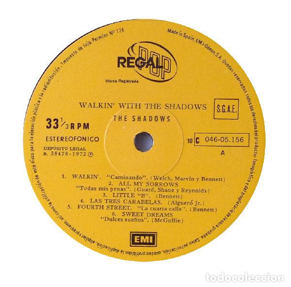 Discos de vinilo: The Shadows, Walkin With The Shadows - LP - Foto 3
