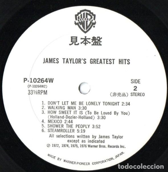 Discos de vinilo: James Taylor, Greatest Hits - LP - Foto 5