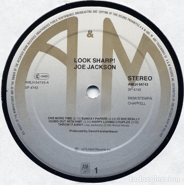 Discos de vinilo: Joe Jackson, Look Sharp! - LP - Foto 3
