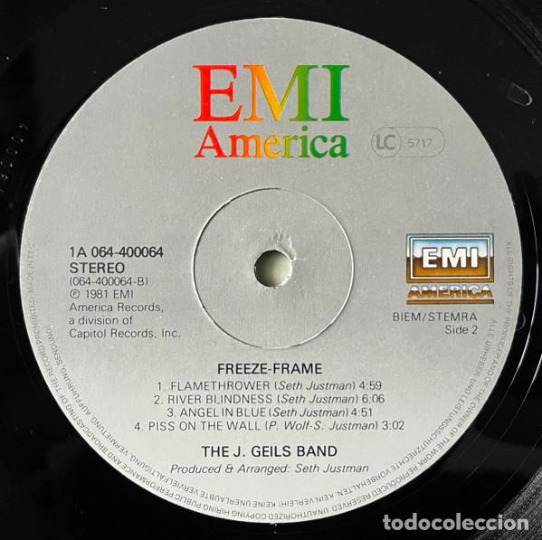 Discos de vinilo: J. Geils Band, Freeze Frame - LP - Foto 4