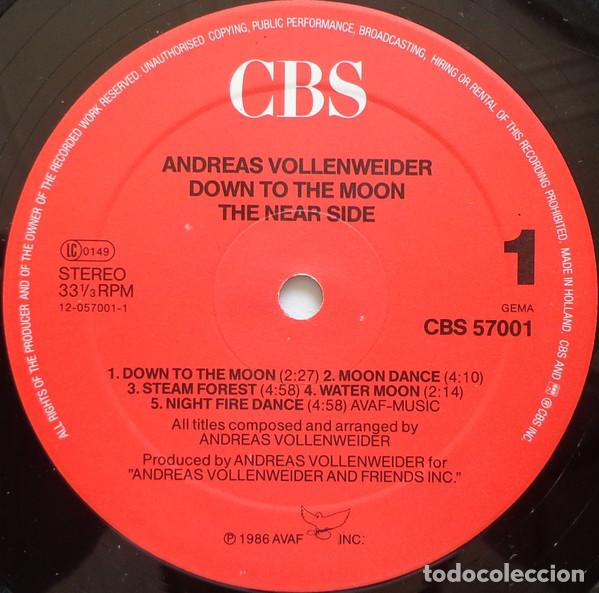 Discos de vinilo: Andreas Vollenweider, Down To The Moon - LP - Foto 3
