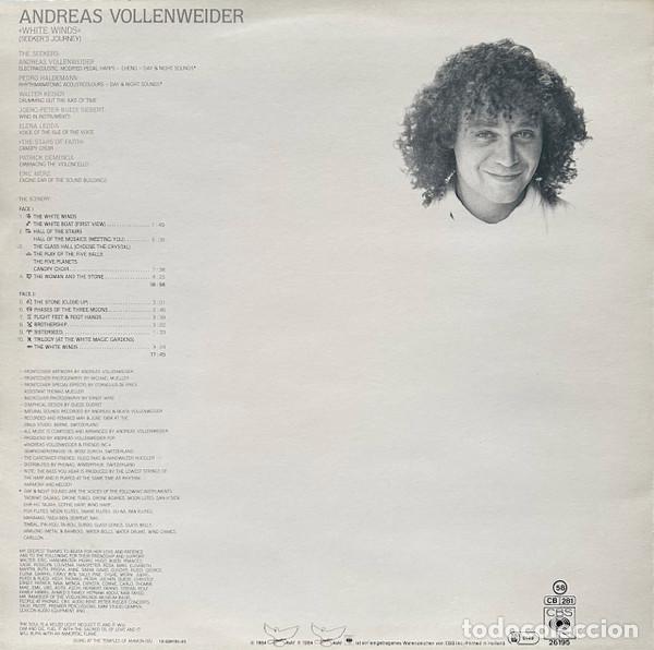 Discos de vinilo: Andreas Vollenweider, White Winds (Seekers Journey) - LP - Foto 2