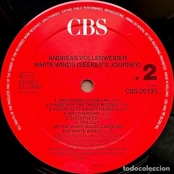 Discos de vinilo: Andreas Vollenweider, White Winds (Seekers Journey) - LP - Foto 4