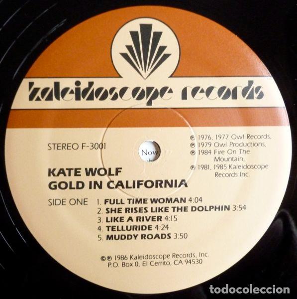 Discos de vinilo: Kate Wolf, Gold In California - LP - Foto 5