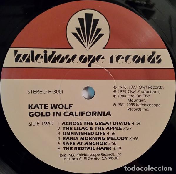 Discos de vinilo: Kate Wolf, Gold In California - LP - Foto 6