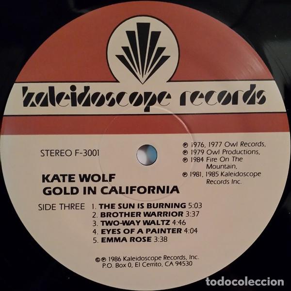 Discos de vinilo: Kate Wolf, Gold In California - LP - Foto 7