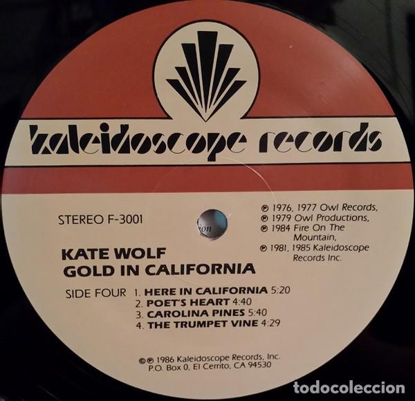 Discos de vinilo: Kate Wolf, Gold In California - LP - Foto 8