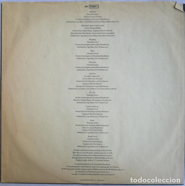 Discos de vinilo: Pet Shop Boys, Actually - LP - Foto 6