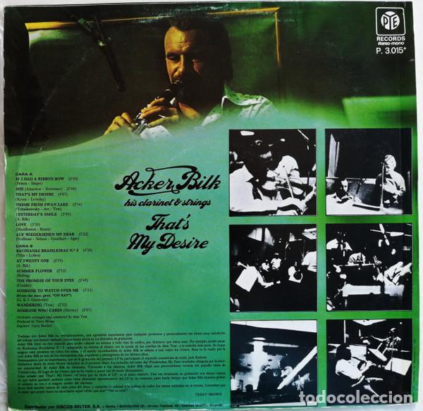 Discos de vinilo: Acker Bilk, Thats My Desire - LP - Foto 2