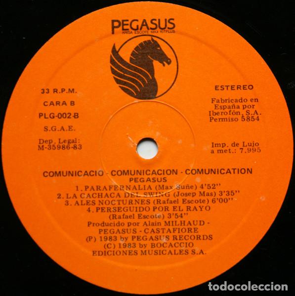 Discos de vinilo: Pegasus, Comunicaci&oacute; Comunicaci&oacute;n Comunication - LP - Foto 4