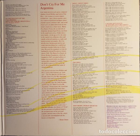 Discos de vinilo: Carpenters, Passage - LP - Foto 6